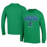 Vancouver Canucks Champion Long-Sleeve Jersey T-Shirt Sale