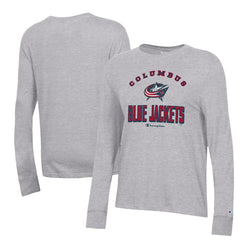 Columbus Blue Jackets Champion Women's Core Long Sleeve T-Shirt On Sale