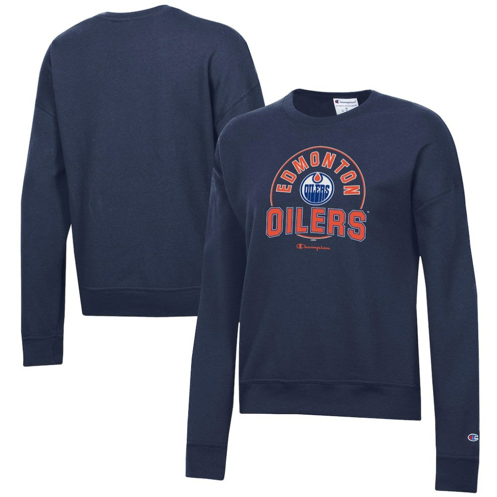 Edmonton Oilers Champion Women's Powerblend Pullover Sweatshirt Online
