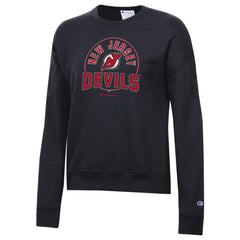 New Jersey Devils Champion Women's Powerblend Pullover Sweatshirt On Sale