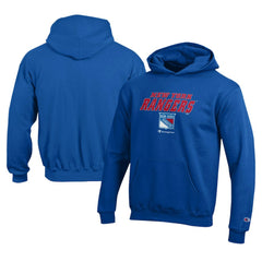 New York Rangers Champion Youth Eco Powerblend Pullover Hoodie Outlet