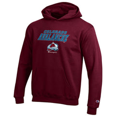 Colorado Avalanche Champion Youth Eco Powerblend Pullover Hoodie For Sale