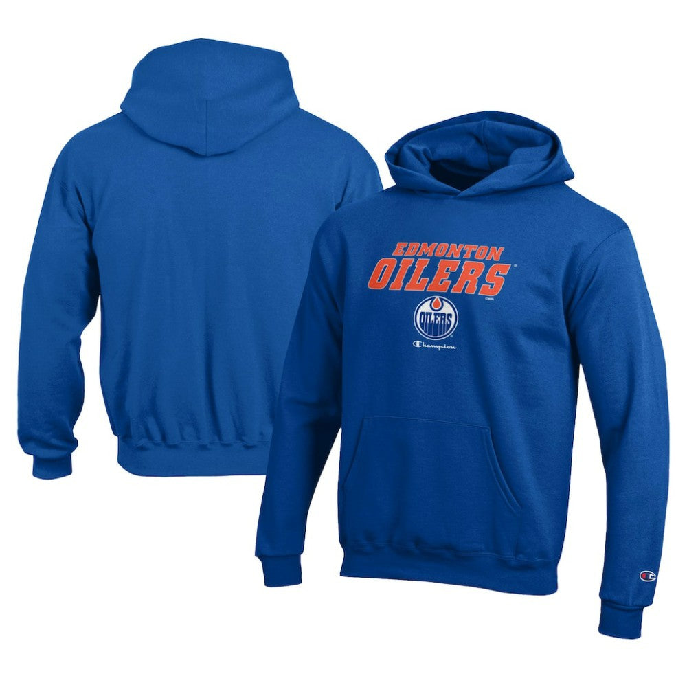 Edmonton Oilers Champion Youth Eco Powerblend Pullover Hoodie Online