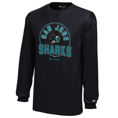 San Jose Sharks Champion Youth Long-Sleeve Jersey T-Shirt Online