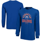 Edmonton Oilers Champion Youth Long-Sleeve Jersey T-Shirt Outlet