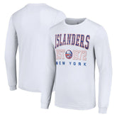 New York Islanders Starter Retro Graphic Long Sleeve Crew T-Shirt Outlet