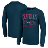 Washington Capitals Starter Retro Graphic Long Sleeve Crew T-Shirt Sale