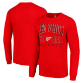 Detroit Red Wings Starter Retro Graphic Long Sleeve Crew T-Shirt On Sale