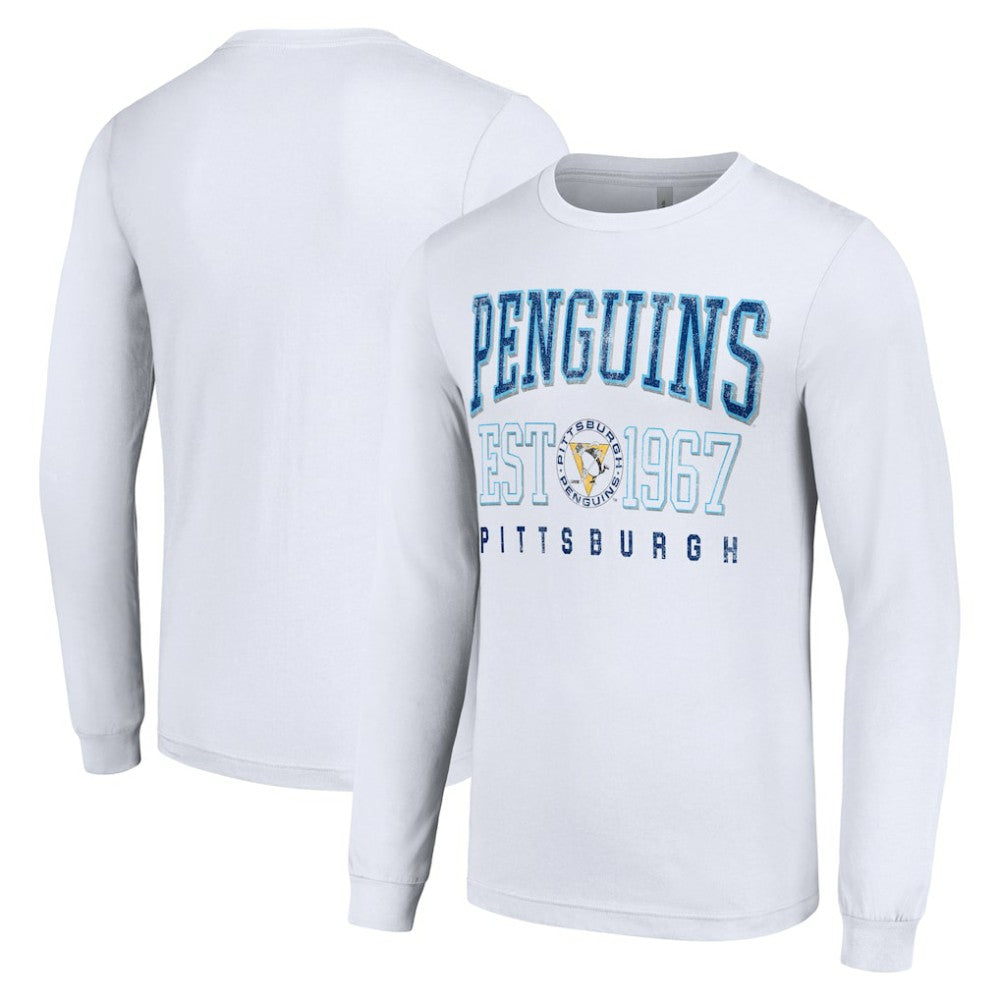 Pittsburgh Penguins Starter Retro Graphic Long Sleeve Crew T-Shirt Discount