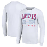 Washington Capitals Starter Retro Graphic Long Sleeve Crew T-Shirt For Sale