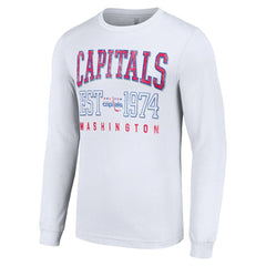 Washington Capitals Starter Retro Graphic Long Sleeve Crew T-Shirt For Sale