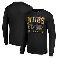 St. Louis Blues Starter Retro Graphic Long Sleeve Crew T-Shirt Discount
