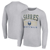 Buffalo Sabres Starter Retro Graphic Long Sleeve Crew T-Shirt For Sale