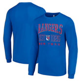 New York Rangers Starter Retro Graphic Long Sleeve Crew T-Shirt For Sale