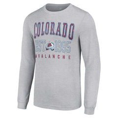 Colorado Avalanche Starter Logo Graphic Long Sleeve T-Shirt Discount