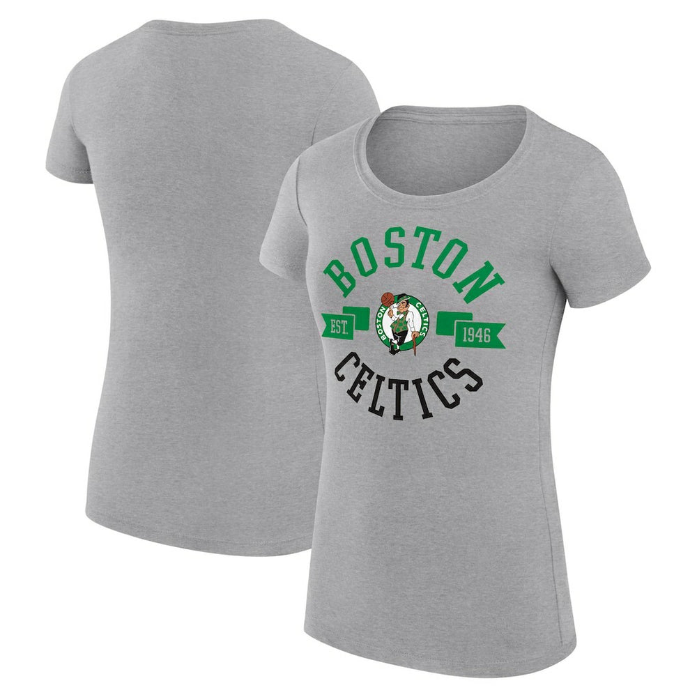 Boston Celtics G-III 4Her by Carl Banks Women's Super-Slim Fit Lightweight Large City Logo T-Shirt Outlet