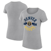 Denver Nuggets G-III 4Her by Carl Banks Women's Super-Slim Fit Lightweight Large City Logo T-Shirt sale On Sale