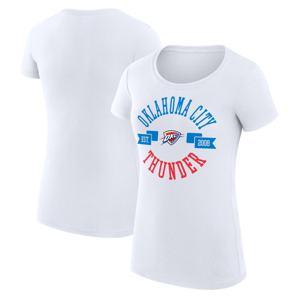 Oklahoma City Thunder G-III 4Her by Carl Banks Women's Super-Slim Fit Lightweight Large City Logo T-Shirt Outlet