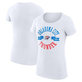 Oklahoma City Thunder G-III 4Her by Carl Banks Women's Super-Slim Fit Lightweight Large City Logo T-Shirt Outlet