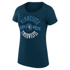 Minnesota Timberwolves G-III 4Her by Carl Banks Women's Super-Slim Fit Lightweight Large City Logo T-Shirt Discount