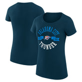 Oklahoma City Thunder G-III 4Her by Carl Banks Women's Super-Slim Fit Lightweight Large City Logo T-Shirt On Sale
