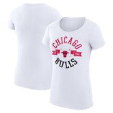 Chicago Bulls G-III 4Her by Carl Banks Women's Super-Slim Fit Lightweight Large City Logo T-Shirt sale Online