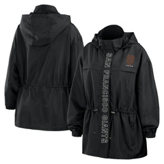 San Francisco Giants WEAR by Erin Andrews Women's Full-Zip Windbreaker Hoodie Jacket | MLB Discount