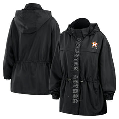 Houston Astros WEAR by Erin Andrews Women's Full-Zip Windbreaker Hoodie Jacket | MLB Shop