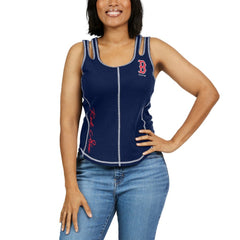 Boston Red Sox WEAR by Erin Andrews Women's Contrast Stitch Tank Top | MLB Shop