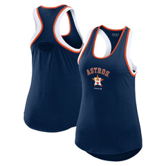 Houston Astros WEAR by Erin Andrews Women's Colorblock Racerback Tank Top | MLB On Sale