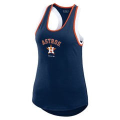Houston Astros WEAR by Erin Andrews Women's Colorblock Racerback Tank Top | MLB On Sale