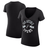 San Antonio Spurs G-III 4Her by Carl Banks Women's Super-Slim Fit Lightweight Large City Logo V-Neck T-Shirt Online
