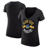Golden State Warriors G-III 4Her by Carl Banks Women's Super-Slim Fit Lightweight Large City Logo V-Neck T-Shirt sale For Sale