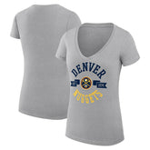 Denver Nuggets G-III 4Her by Carl Banks Women's Super-Slim Fit Lightweight Large City Logo V-Neck T-Shirt sale New