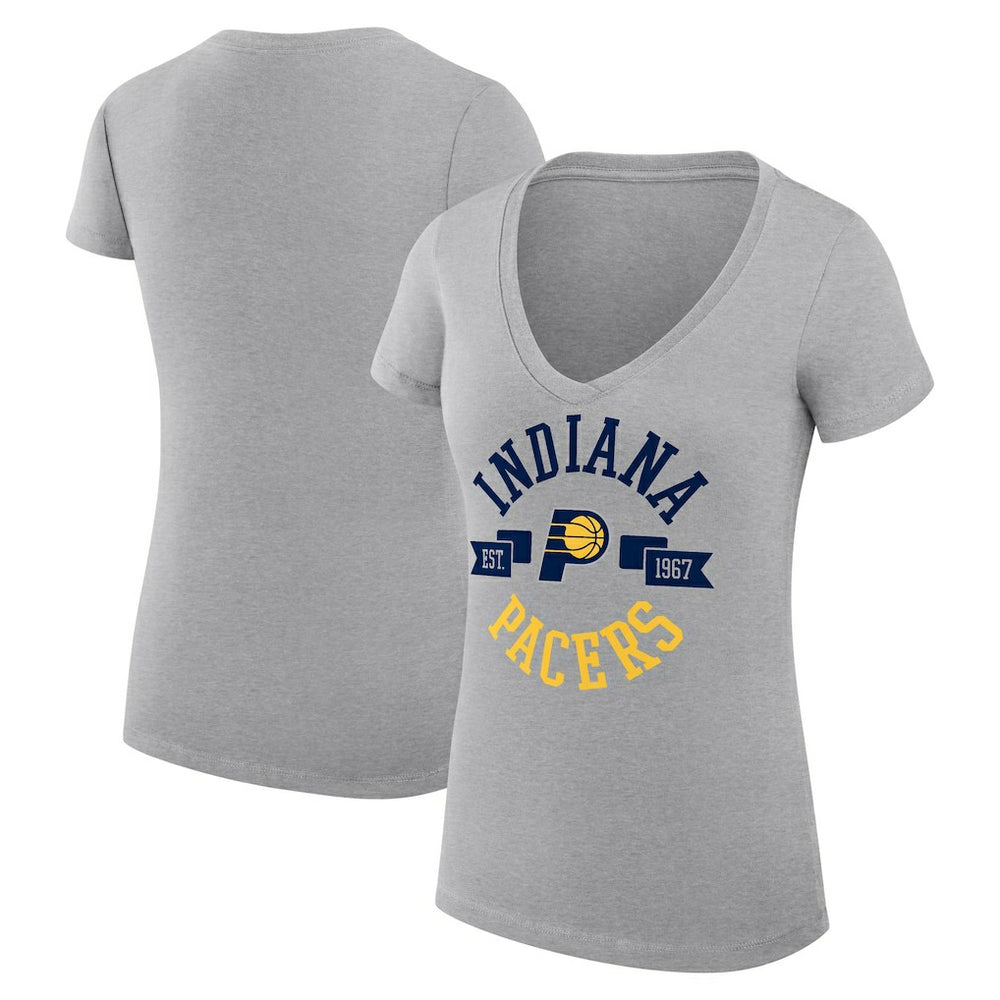 Indiana Pacers G-III 4Her by Carl Banks Women's Super-Slim Fit Lightweight Large City Logo V-Neck T-Shirt Online