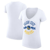 Golden State Warriors G-III 4Her by Carl Banks Women's Super-Slim Fit Lightweight Large City Logo V-Neck T-Shirt sale New