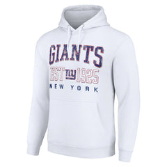 New York Giants Starter Unisex Throwback Logo Pullover Hoodie