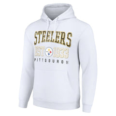 Pittsburgh Steelers Starter Unisex Throwback Logo Pullover Hoodie