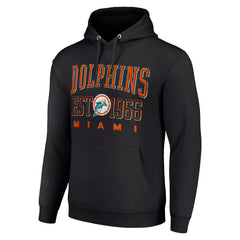 Miami Dolphins Starter Unisex Throwback Logo Pullover Hoodie