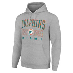 Miami Dolphins Starter Unisex Throwback Logo Pullover Hoodie