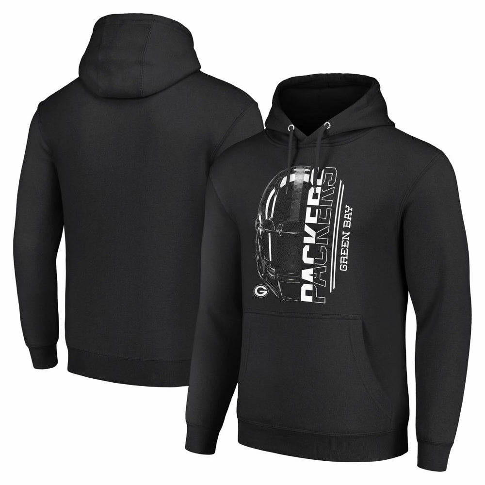 Green Bay Packers Starter Unisex Half Helmet Logo Pullover Hoodie