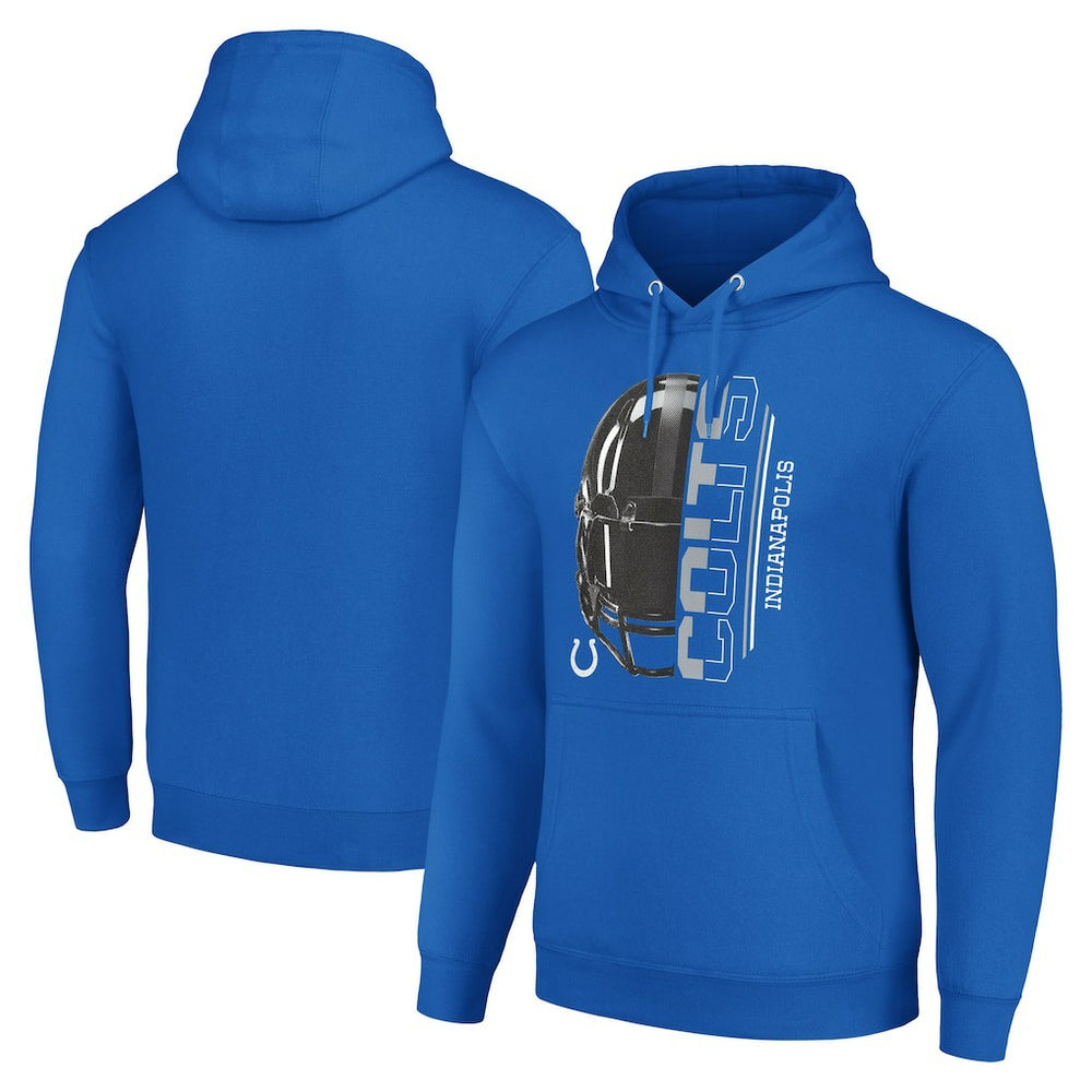 Indianapolis Colts Starter Unisex Half Helmet Logo Pullover Hoodie