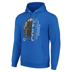 Indianapolis Colts Starter Unisex Half Helmet Logo Pullover Hoodie