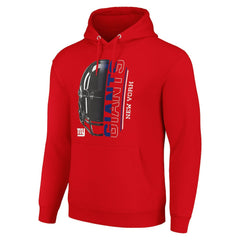 New York Giants Starter Unisex Half Helmet Logo Pullover Hoodie