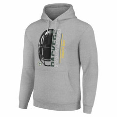 Green Bay Packers Starter Unisex Half Helmet Logo Pullover Hoodie