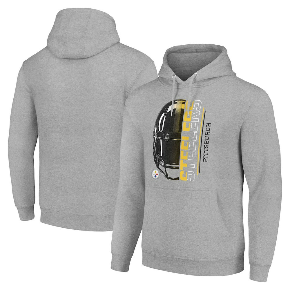 Pittsburgh Steelers Starter Unisex Half Helmet Logo Pullover Hoodie