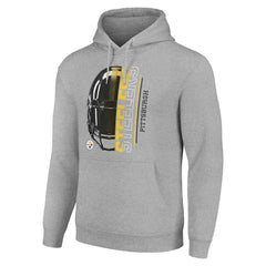 Pittsburgh Steelers Starter Unisex Half Helmet Logo Pullover Hoodie