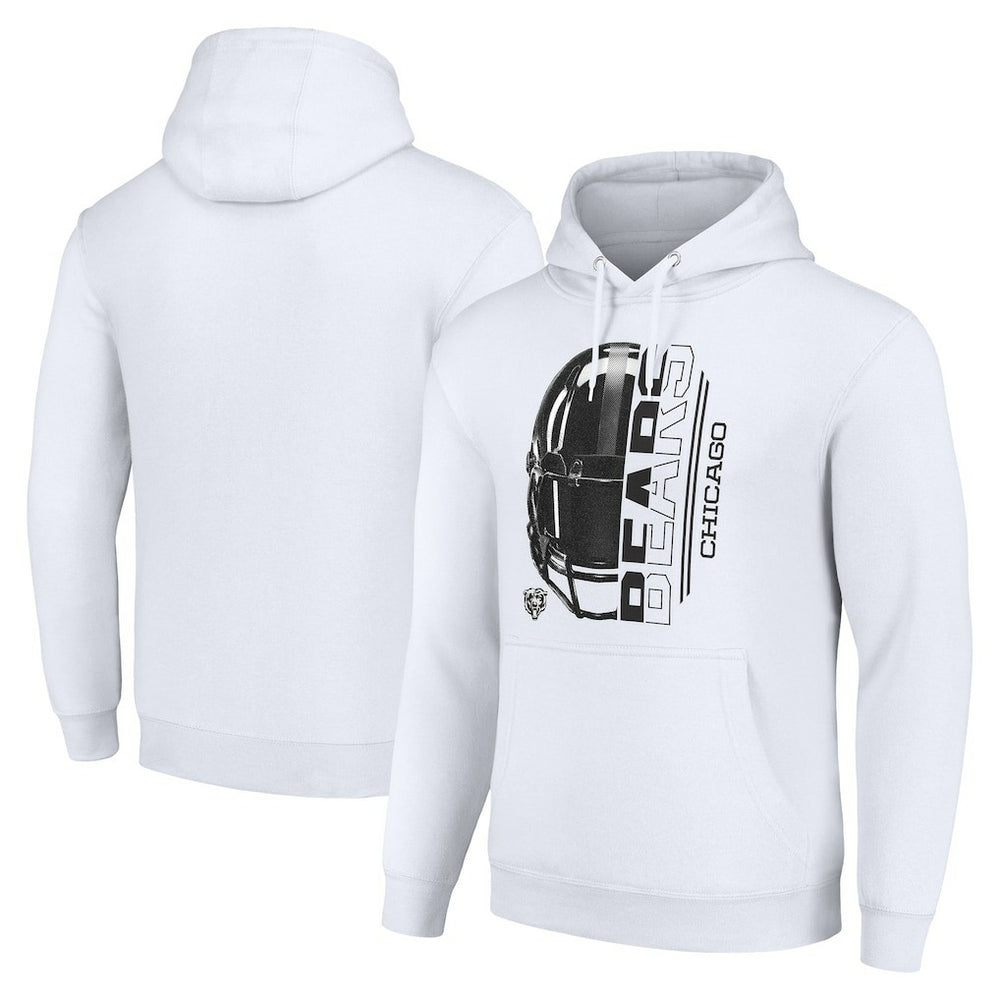 Chicago Bears Starter Unisex Half Helmet Logo Pullover Hoodie