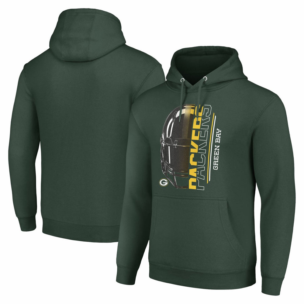 Green Bay Packers Starter Unisex Half Helmet Logo Pullover Hoodie