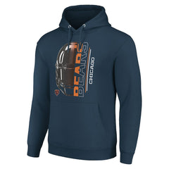 Chicago Bears Starter Unisex Half Helmet Logo Pullover Hoodie